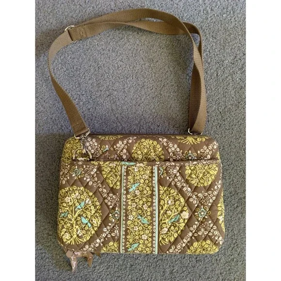 Vera Bradley Sittin' In A Tree Laptop Carry On Hard Shell Briefcase Bag