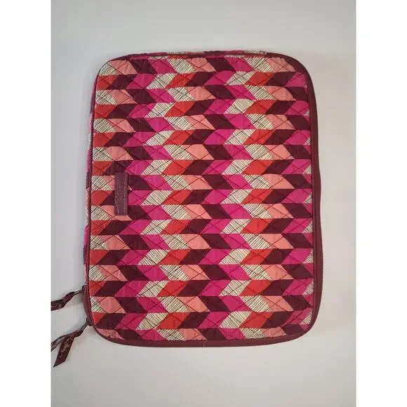 Vera Bradley Quilted BOHEMIAN CHEVRON‎ laptop COMPUTER CASE Portfolio Sleeve