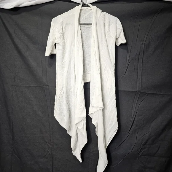 Michael Kors short sleeve cover cardigan with long front size small