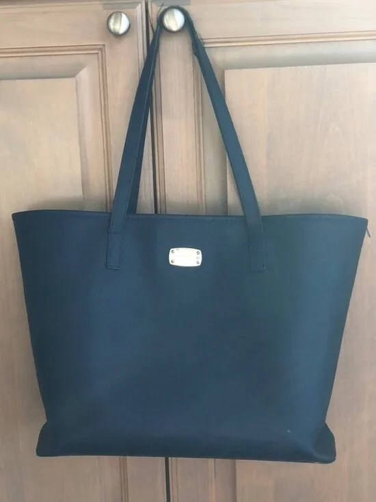 Michael Kors saffiano minimalist carry all never full tote laptop shoulder bag