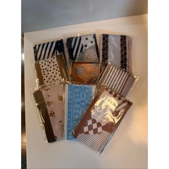 Set of 9 Women’s Assorted Twilly Purse Scarves Mixed Prints Bundle NWT