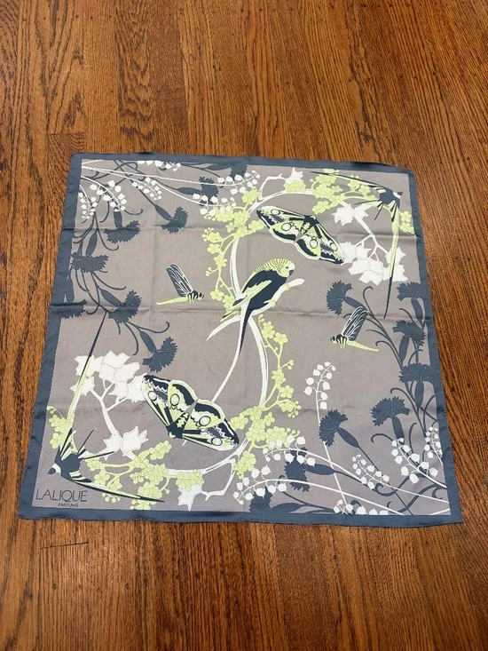 Lalique Parfums Paris Silk Square Scarf 20