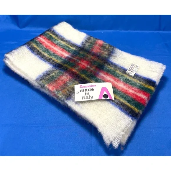 Alexander's Wool Scarf Made in Italy Dry Clean New W/ Tag 62