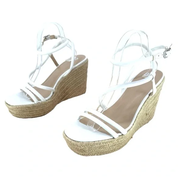 BP | Cohan 11 White Strappy Wedges Espadrilles‎ Nordstrom