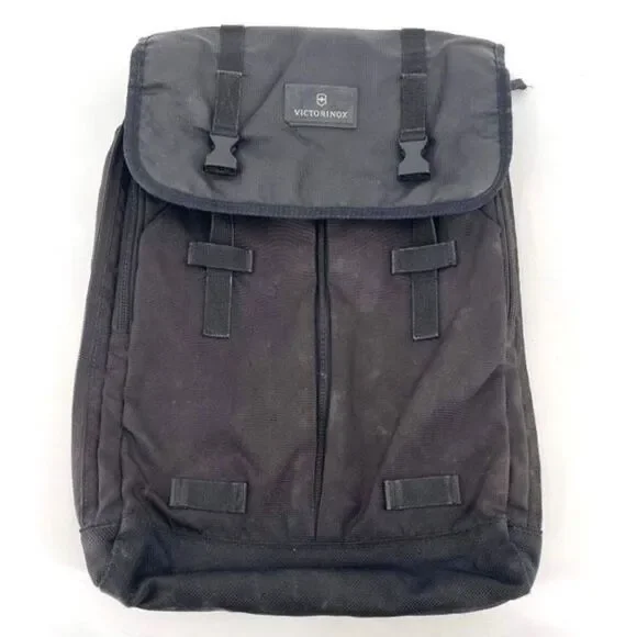 Victorinox Men's Altmont‎ Flapover Expandable Laptop Backpack Bag Black Large