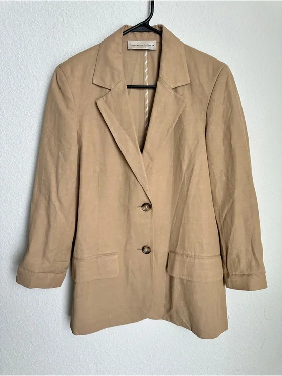 Purification Garcia women’s Blazer EU 38 US 8 beige linen blend