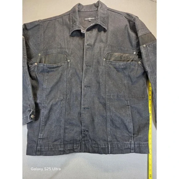 Vintage Rocawear Utility Jacket Men's 3XL Y2K Workwear Chore Style Black