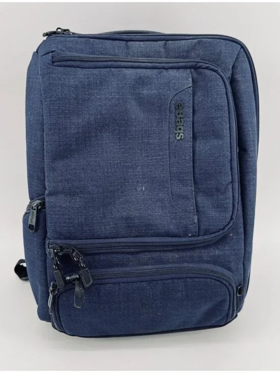 eBags Professional Slim Laptop Backpack EB2146-15.5 Indigo Blue Travel Work Bag