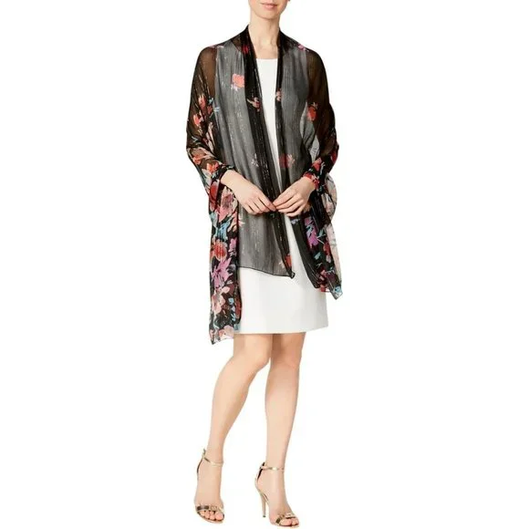 Inc International Concepts Metallic Floral Wrap