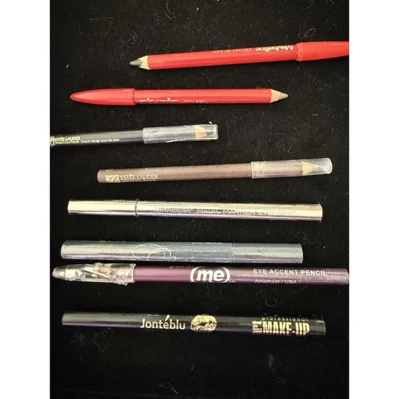 LOT OF 9 DIFFERENT COLOR EYE Liner Misc‎ Brands LIP LINER PENCIL 5262