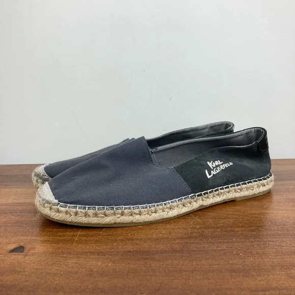 Karl Lagerfeld Espadrilles Casual Loafers Gray Comfort Shoes Women’s Size 11.5.