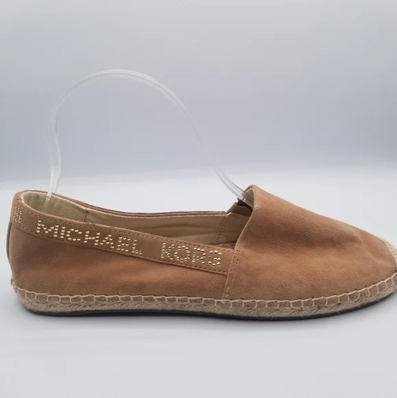 MICHAEL MICHAEL KORS Suede Rhinestone Embellished Espadrille