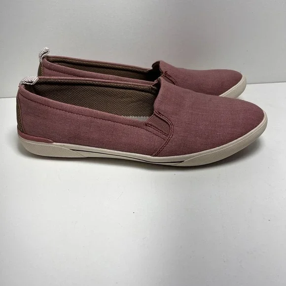 3/$25 Sale! Eddie Bauer Canvas Slip-On Shoes Women's Size 9 Dusty Pink Casual‎