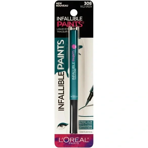 L’Oreal Infallible Paints Waterproof Liquid Eyeliner 308 Wild Green New