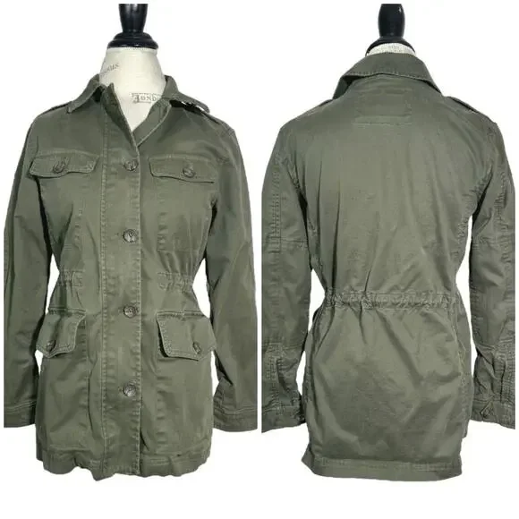 Banana Republic Factory | Women | Green Utility Military Cinch Waist Jacket | XS