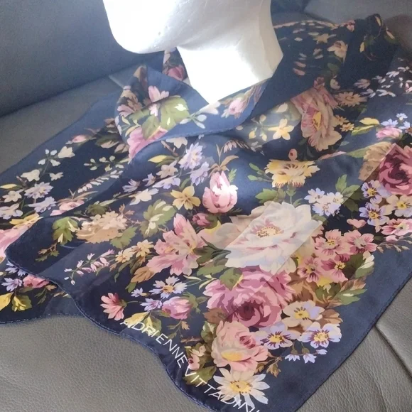 Floral Silk Scarf by Adrienne Vittadini