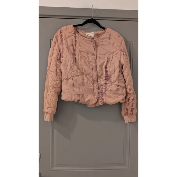 Women's MARRAKECH Pink & Purple Tie-Dye Quilted Jacket M
