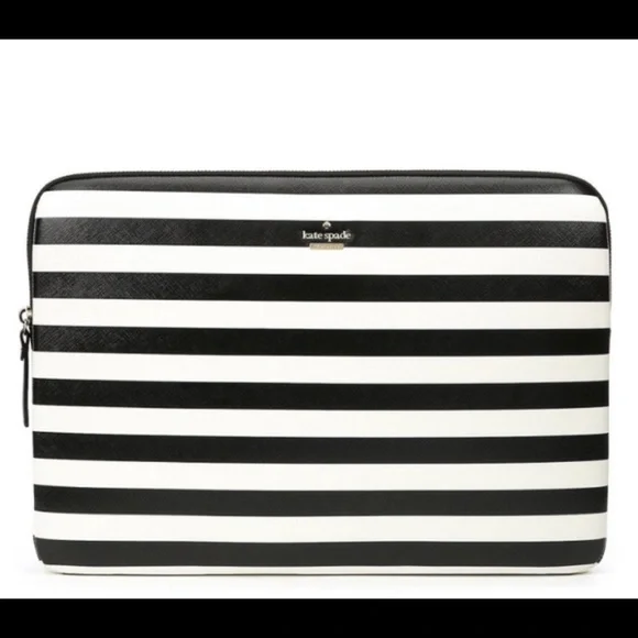 Kate Spade CREAM PATTERN VEGAN LEATHER LAPTOP BAG