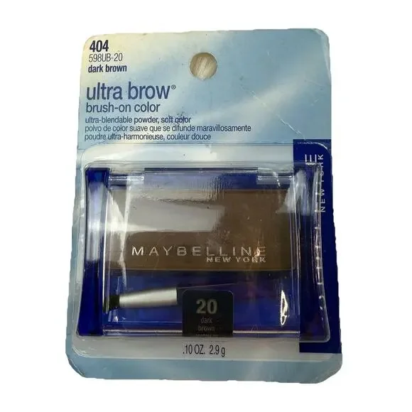 Maybelline Ultra Brow Brush On Color Dark Brown #404 598UB-20 Brow Definer