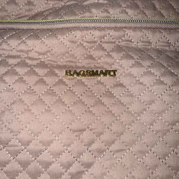 BAGSMART Quilted Laptop‎ Bag with Shoulder Strap 5426 A Blush Pink