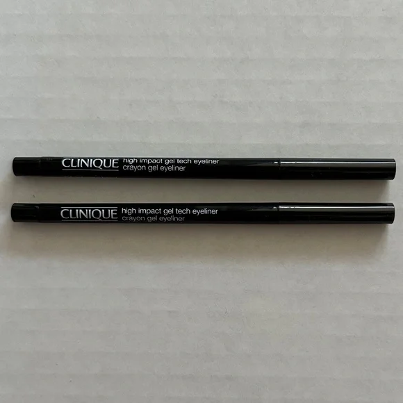 Set of 2 Clinique high impact gel tech eyeliner