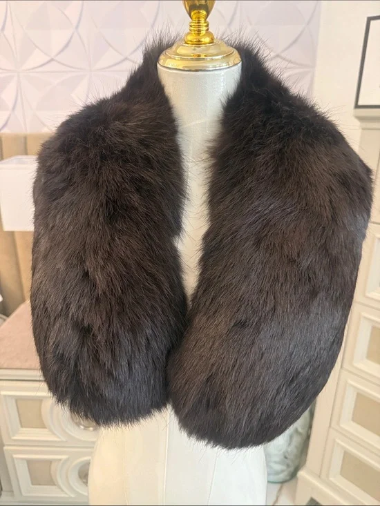 Real Fox fur collar soft pelts