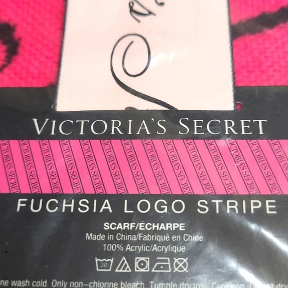 toria's Secret Fuchsia Logo Scarf