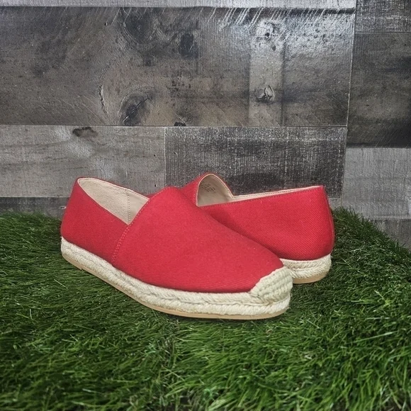 New Stuart Weitzman Nugal Napa Espadrille Shoes 5.5