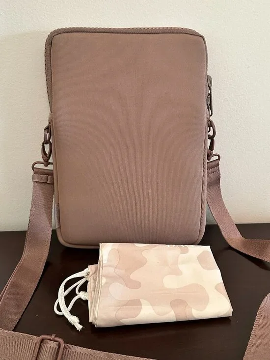 Dagne Dover Laptop Sleeve Crossbody Bag Blush Pink Color 11 x 8