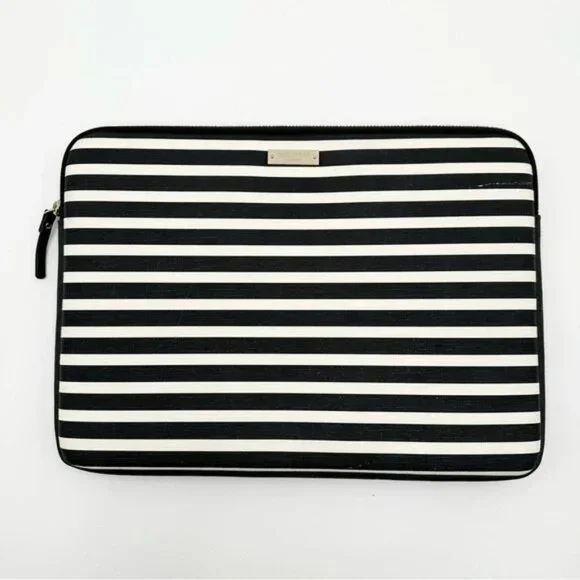 EUC Kate Spade Striped Laptop Sleeve