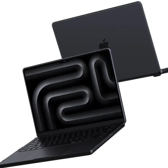 NIB - Compatible for MacBook Pro 16 inch Case M4 2025-2021 Space Black Clear