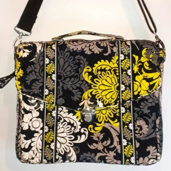 Vera Bradley Messenger Breifcase/Computer Crossbody Bag Work Essentials