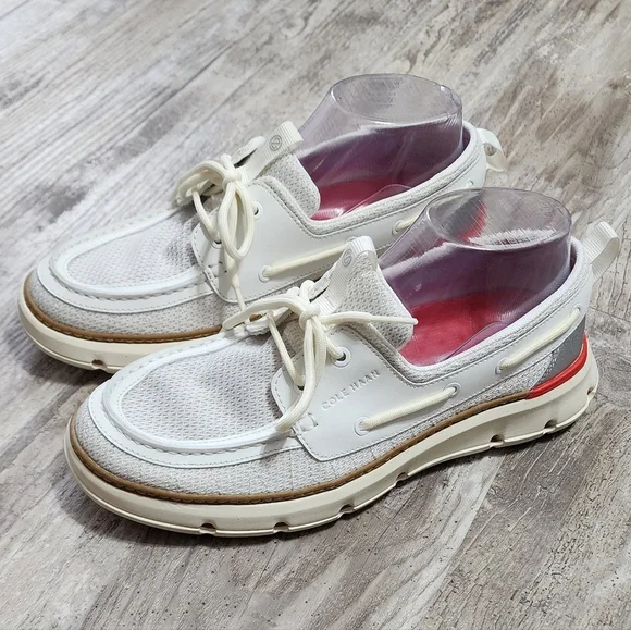 Cole Haan 4 Zerogrand Regatta Women White Boat Shoes Size 8.5B W25924