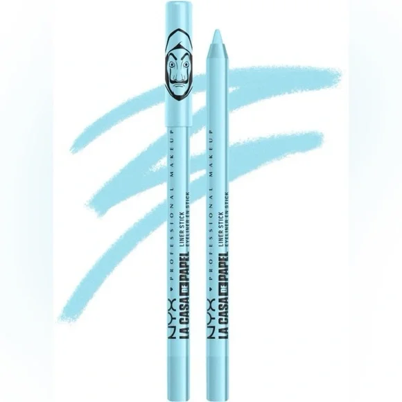 NYX La Casa De Papel Money Heist Eyeliner Stick Blue Teddy 0.04 oz New & Sealed