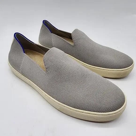 Rothy's The Original Slip On Sneaker Gray Knit Comfort‎ Shoes Women's 8.5