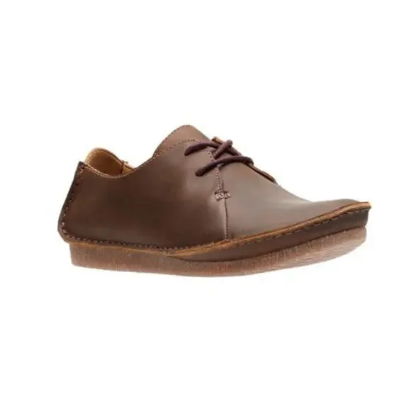 NWT Clarks Women’s Janey Mae Oxford Shoes Beeswax Size 5.5