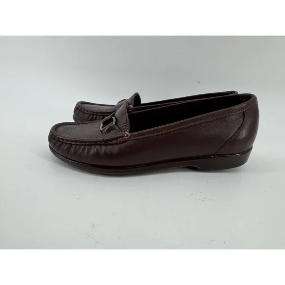SAS Jewel Loafers Womens US 8.5 Brown Tripad Comfort Moc Toe Slip On Shoes
