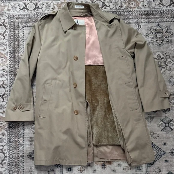 Misty Harbor Classic Tan Trench Coat - Lined & Elegant