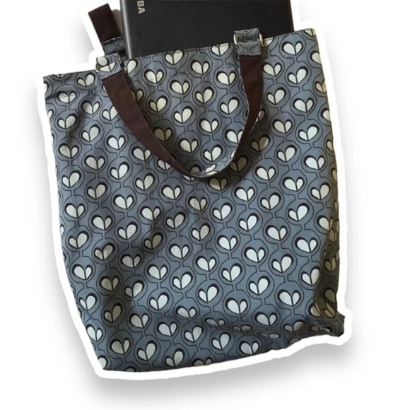 Cool laptop tote bag. Multiple pockets. Cute modern MCM print