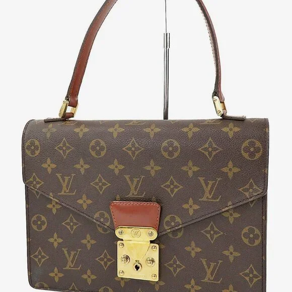 Authentic LOUIS VUITTON Concorde Monogram Business Case Hand Bag