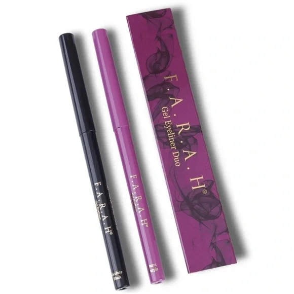 F.A.R.A.H Gel Eyeliner Duo in Absolute Black & Burnt Purple NWT
