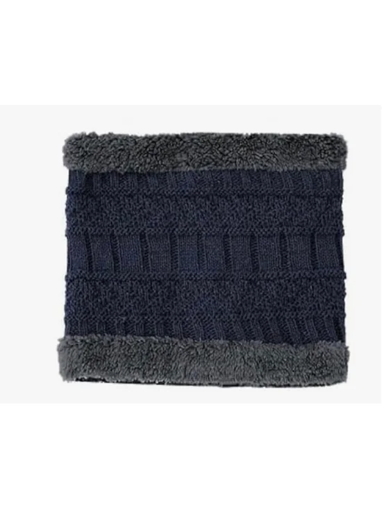 NEW Winter Thick Knitted Fleece lined Neck Gaiter Scarf