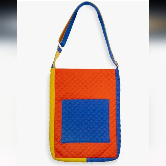 Ban.do Colorful‎ Go-Go Laptop Large Capacity colorblock Quilted Tote brand new