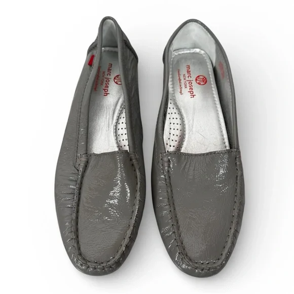 Marc Joseph Women’s Leather Slip-Ons | Silver