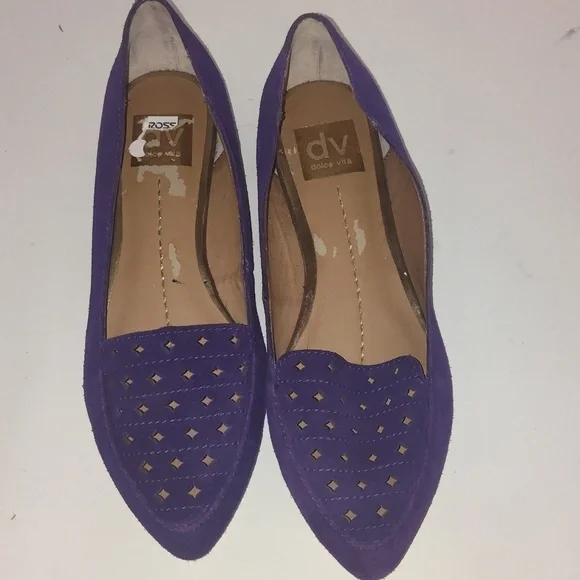 DV by Dolce Vita Purple Suede Lake Flats Size 10