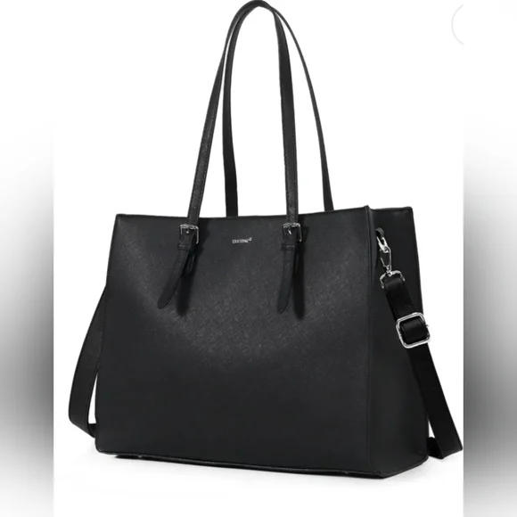 Tan Tomi Laptop Tote/ Shoulder Bag