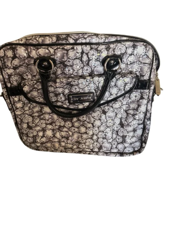 Betsey Johnson laptop bag with sequins
