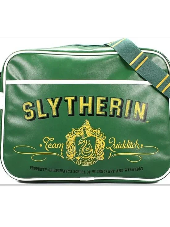 Harry Potter Slytherin Messenger Bag RARE UK Edition w. Shoulder Strap