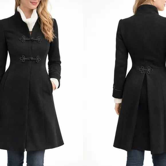 Sophisticated Black Women's Trench Coat
