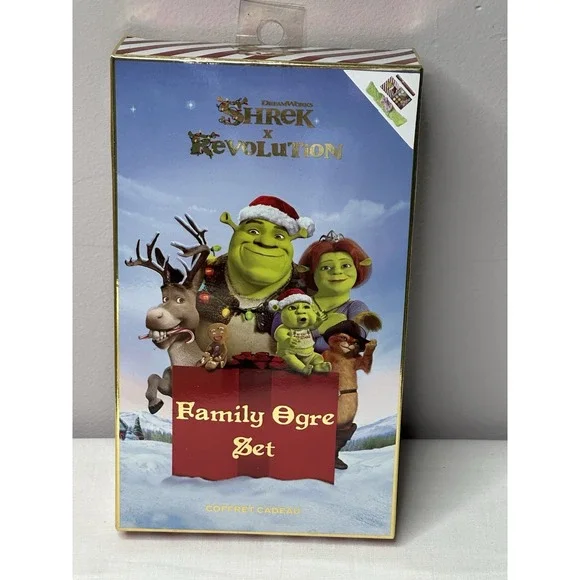 Shrek x Revolution Family Ogre Set Eyeshadow Palette, Lip Gloss & Headband - NIB